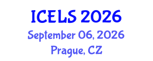 International Conference on Education and Learning Sciences (ICELS) September 06, 2026 - Prague, Czechia International Conference on Education and Learning Sciences (ICELS) September 06, 2026 - Prague, Czechia