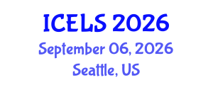 International Conference on Education and Learning Sciences (ICELS) September 06, 2026 - Seattle, United States International Conference on Education and Learning Sciences (ICELS) September 06, 2026 - Seattle, United States