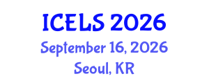International Conference on Education and Learning Sciences (ICELS) September 16, 2026 - Seoul, Republic of Korea