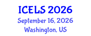 International Conference on Education and Learning Sciences (ICELS) September 16, 2026 - Washington, United States International Conference on Education and Learning Sciences (ICELS) September 16, 2026 - Washington, United States