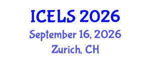 International Conference on Education and Learning Sciences (ICELS) September 16, 2026 - Zurich, Switzerland International Conference on Education and Learning Sciences (ICELS) September 16, 2026 - Zurich, Switzerland