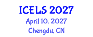 International Conference on Education and Learning Sciences (ICELS) April 10, 2027 - Chengdu, China International Conference on Education and Learning Sciences (ICELS) April 10, 2027 - Chengdu, China
