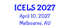International Conference on Education and Learning Sciences (ICELS) April 10, 2027 - Melbourne, Australia International Conference on Education and Learning Sciences (ICELS) April 10, 2027 - Melbourne, Australia