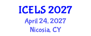 International Conference on Education and Learning Sciences (ICELS) April 24, 2027 - Nicosia, Cyprus International Conference on Education and Learning Sciences (ICELS) April 24, 2027 - Nicosia, Cyprus
