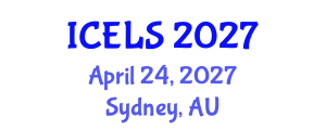 International Conference on Education and Learning Sciences (ICELS) April 24, 2027 - Sydney, Australia International Conference on Education and Learning Sciences (ICELS) April 24, 2027 - Sydney, Australia