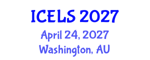 International Conference on Education and Learning Sciences (ICELS) April 24, 2027 - Washington, Australia International Conference on Education and Learning Sciences (ICELS) April 24, 2027 - Washington, Australia