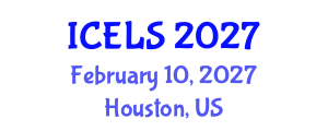 International Conference on Education and Learning Sciences (ICELS) February 10, 2027 - Houston, United States International Conference on Education and Learning Sciences (ICELS) February 10, 2027 - Houston, United States