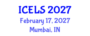 International Conference on Education and Learning Sciences (ICELS) February 17, 2027 - Mumbai, India International Conference on Education and Learning Sciences (ICELS) February 17, 2027 - Mumbai, India