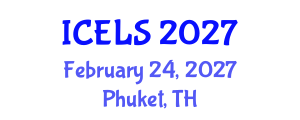 International Conference on Education and Learning Sciences (ICELS) February 24, 2027 - Phuket, Thailand International Conference on Education and Learning Sciences (ICELS) February 24, 2027 - Phuket, Thailand