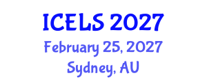 International Conference on Education and Learning Sciences (ICELS) February 25, 2027 - Sydney, Australia International Conference on Education and Learning Sciences (ICELS) February 25, 2027 - Sydney, Australia