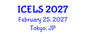 International Conference on Education and Learning Sciences (ICELS) February 25, 2027 - Tokyo, Japan International Conference on Education and Learning Sciences (ICELS) February 25, 2027 - Tokyo, Japan