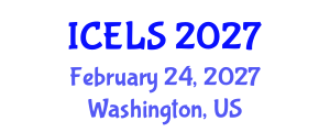 International Conference on Education and Learning Sciences (ICELS) February 24, 2027 - Washington, United States International Conference on Education and Learning Sciences (ICELS) February 24, 2027 - Washington, United States