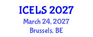 International Conference on Education and Learning Sciences (ICELS) March 24, 2027 - Brussels, Belgium International Conference on Education and Learning Sciences (ICELS) March 24, 2027 - Brussels, Belgium
