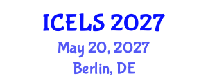 International Conference on Education and Learning Sciences (ICELS) May 20, 2027 - Berlin, Germany International Conference on Education and Learning Sciences (ICELS) May 20, 2027 - Berlin, Germany