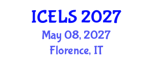 International Conference on Education and Learning Sciences (ICELS) May 08, 2027 - Florence, Italy International Conference on Education and Learning Sciences (ICELS) May 08, 2027 - Florence, Italy