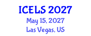 International Conference on Education and Learning Sciences (ICELS) May 15, 2027 - Las Vegas, United States International Conference on Education and Learning Sciences (ICELS) May 15, 2027 - Las Vegas, United States