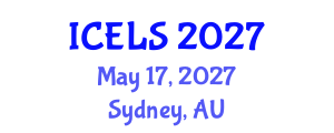 International Conference on Education and Learning Sciences (ICELS) May 17, 2027 - Sydney, Australia International Conference on Education and Learning Sciences (ICELS) May 17, 2027 - Sydney, Australia