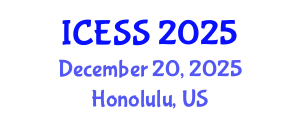 International Conference on Education and Social Sciences (ICESS) December 20, 2025 - Honolulu, United States