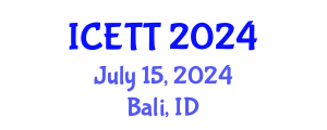 International Conference on Education and Training Technologies (ICETT) July 15, 2024 - Bali, Indonesia