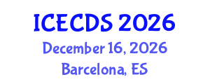 International Conference on Education, Cultural and Disability Studies (ICECDS) December 16, 2026 - Barcelona, Spain International Conference on Education, Cultural and Disability Studies (ICECDS) December 16, 2026 - Barcelona, Spain