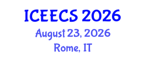 International Conference on Education, Environment, Culture and Society (ICEECS) August 23, 2026 - Rome, Italy