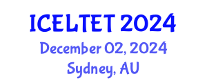 International Conference on Education, Learning, Teaching and Educational Transformation (ICELTET) December 02, 2024 - Sydney, Australia