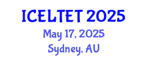 International Conference on Education, Learning, Teaching and Educational Transformation (ICELTET) May 17, 2025 - Sydney, Australia