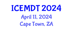 International Conference on Education Media Design and Technology (ICEMDT) April 11, 2024 - Cape Town, South Africa