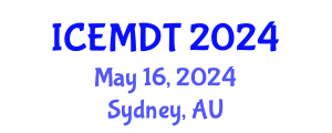 International Conference on Education Media Design and Technology (ICEMDT) May 16, 2024 - Sydney, Australia