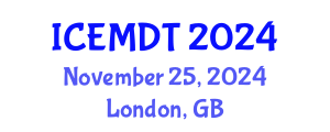 International Conference on Education Media Design and Technology (ICEMDT) November 25, 2024 - London, United Kingdom