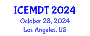 International Conference on Education Media Design and Technology (ICEMDT) October 28, 2024 - Los Angeles, United States