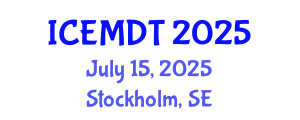 International Conference on Education Media Design and Technology (ICEMDT) July 15, 2025 - Stockholm, Sweden