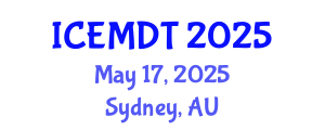 International Conference on Education Media Design and Technology (ICEMDT) May 17, 2025 - Sydney, Australia