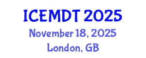 International Conference on Education Media Design and Technology (ICEMDT) November 18, 2025 - London, United Kingdom