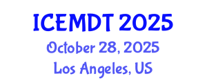 International Conference on Education Media Design and Technology (ICEMDT) October 28, 2025 - Los Angeles, United States