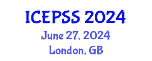 International Conference on Education, Policy and Social Sciences (ICEPSS) June 27, 2024 - London, United Kingdom