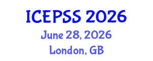 International Conference on Education, Policy and Social Sciences (ICEPSS) June 28, 2026 - London, United Kingdom