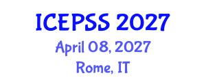 International Conference on Education, Policy and Social Sciences (ICEPSS) April 08, 2027 - Rome, Italy International Conference on Education, Policy and Social Sciences (ICEPSS) April 08, 2027 - Rome, Italy