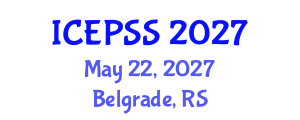 International Conference on Education, Policy and Social Sciences (ICEPSS) May 22, 2027 - Belgrade, Serbia International Conference on Education, Policy and Social Sciences (ICEPSS) May 22, 2027 - Belgrade, Serbia