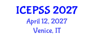 International Conference on Education, Psychology and Social Sciences (ICEPSS) April 12, 2027 - Venice, Italy International Conference on Education, Psychology and Social Sciences (ICEPSS) April 12, 2027 - Venice, Italy