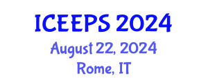 International Conference on Education, Psychology, Economics and Society (ICEEPS) August 22, 2024 - Rome, Italy