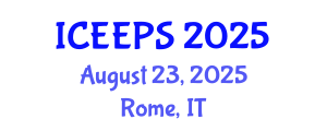International Conference on Education, Psychology, Economics and Society (ICEEPS) August 23, 2025 - Rome, Italy