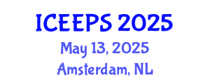 International Conference on Education, Psychology, Economics and Society (ICEEPS) May 13, 2025 - Amsterdam, Netherlands