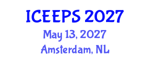 International Conference on Education, Psychology, Economics and Society (ICEEPS) May 13, 2027 - Amsterdam, Netherlands International Conference on Education, Psychology, Economics and Society (ICEEPS) May 13, 2027 - Amsterdam, Netherlands
