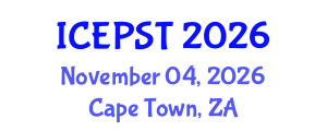 International Conference on Education, Psychology, Society and Tourism (ICEPST) November 04, 2026 - Cape Town, South Africa