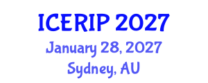 International Conference on Education, Research, and Innovation Policy (ICERIP) January 28, 2027 - Sydney, Australia International Conference on Education, Research, and Innovation Policy (ICERIP) January 28, 2027 - Sydney, Australia