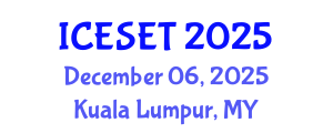 International Conference on Education, Science, Engineering and Technology (ICESET) December 06, 2025 - Kuala Lumpur, Malaysia