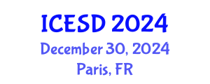 International Conference on Education, Sustainability and Development (ICESD) December 30, 2024 - Paris, France
