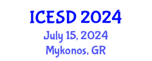 International Conference on Education, Sustainability and Development (ICESD) July 15, 2024 - Mykonos, Greece
