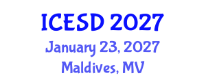 International Conference on Education, Sustainability and Development (ICESD) January 23, 2027 - Maldives, Maldives International Conference on Education, Sustainability and Development (ICESD) January 23, 2027 - Maldives, Maldives